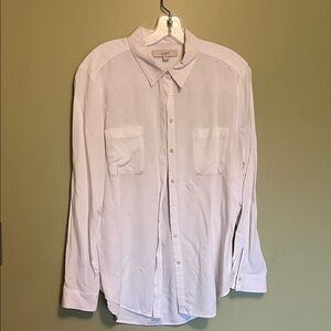 Loft  White Shirt long sleeve